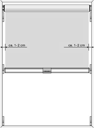 Dachfensterrollo Basic Frontansicht